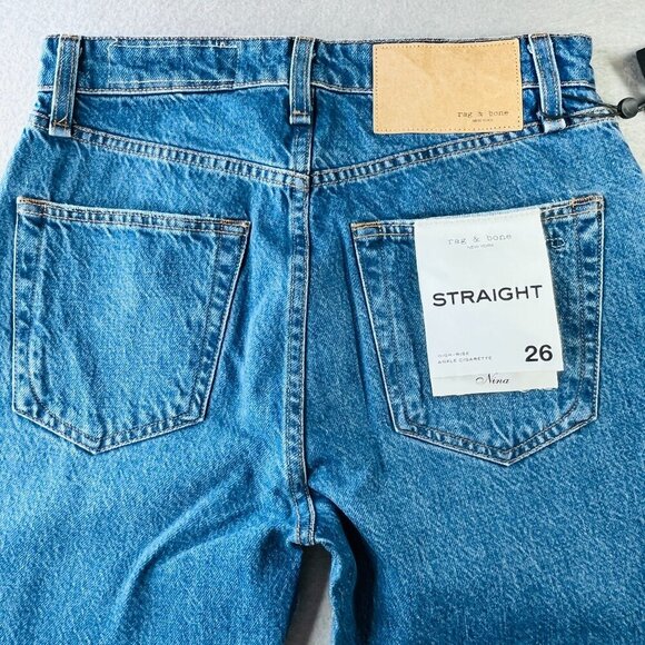 rag & bone Nina Size 30 High Rise Ankle Cigarette in Monty Button Fly Raw Hem - Picture 7 of 15